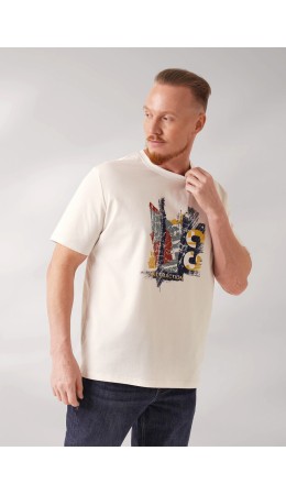 CLE Футболка муж. 452589/02кд_п, молочный