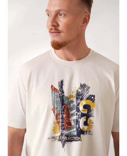 CLE Футболка муж. 452589/02кд_п, молочный