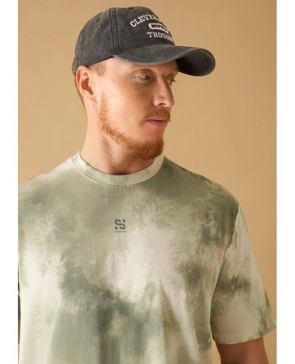 CLE Футболка муж. 452611/05ккн maxi_п, серый/т.зелёный