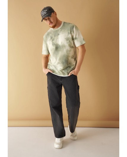 CLE Футболка муж. 452611/05ккн maxi_п, серый/т.зелёный