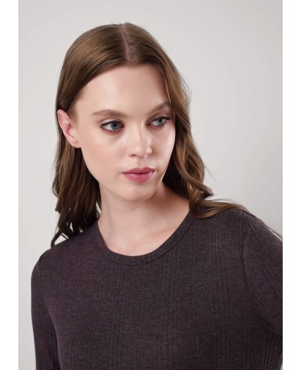 CLE Фуфайка жен. 356920шв, коричневый