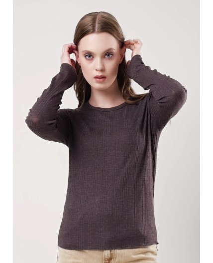 CLE Фуфайка жен. 356920шв, коричневый