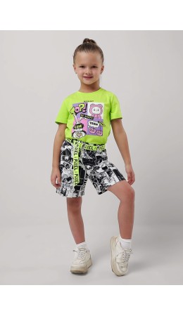 CLE Шорты дев. 856442уп, белый/чёрный