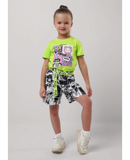 CLE Шорты дев. 856442уп, белый/чёрный