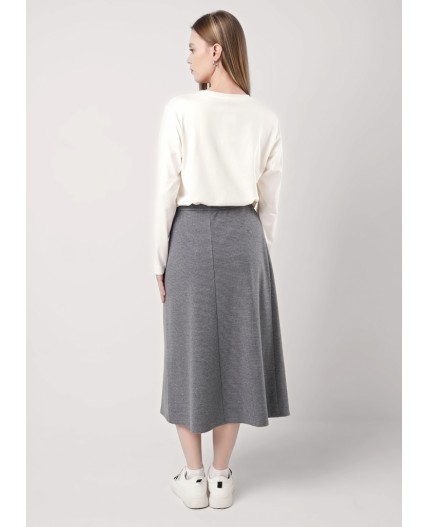 CLE Юбка жен. 156882ввэ, т.серый/серый