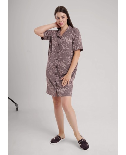 CLE LDR15-1181/1 Платье жен. Миндаль, кофейный/коричневый