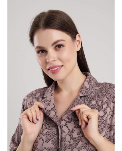 CLE LDR15-1181/1 Платье жен. Миндаль, кофейный/коричневый