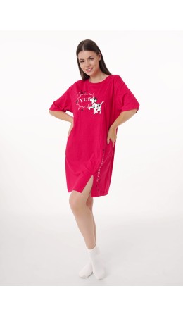 CLE LDR15-1187 Платье жен. Бабл-чай, т.красный