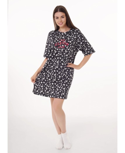 CLE LDR15-1187/1 Платье жен. Бабл-чай, т.серый/св.серый