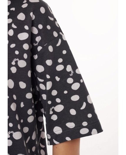 CLE LDR15-1187/1 Платье жен. Бабл-чай, т.серый/св.серый