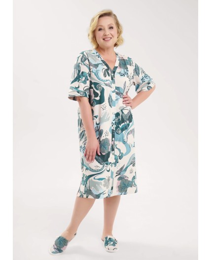 CLE LDR15-1196 Платье жен., бежевый/св.зелёный