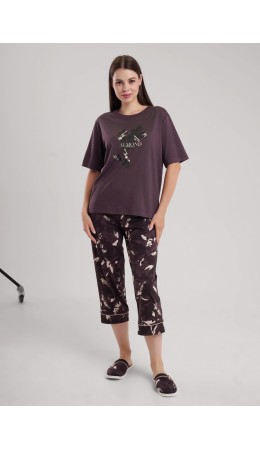 CLE LP15-1181/1 Набор одежды жен. Миндаль, коричневый/св.бежевый