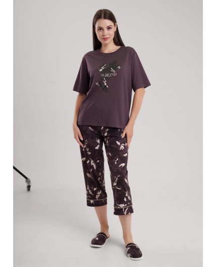 CLE LP15-1181/1 Набор одежды жен. Миндаль, коричневый/св.бежевый