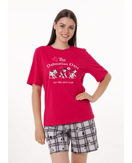 CLE LP15-1187 Набор одежды жен. Бабл-чай, т.красный/св.серый