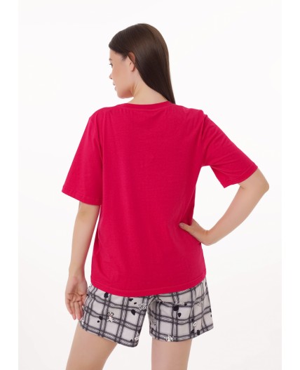 CLE LP15-1187 Набор одежды жен. Бабл-чай, т.красный/св.серый