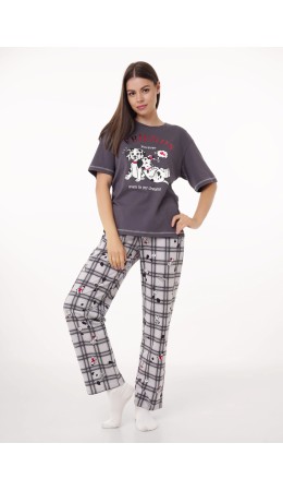 CLE LP15-1187/3 Набор одежды жен. Бабл-чай, т.серый/св.серый