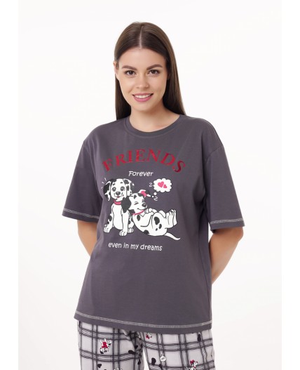 CLE LP15-1187/3 Набор одежды жен. Бабл-чай, т.серый/св.серый