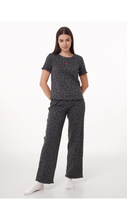 CLE LP15-1195 Пижама жен., серый/т.серый
