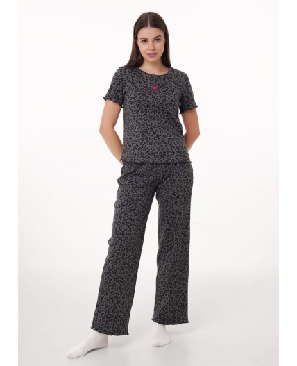 CLE LP15-1195 Пижама жен., серый/т.серый