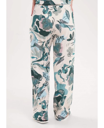 CLE LP15-1196/2 Пижама жен., бежевый/св.зелёный