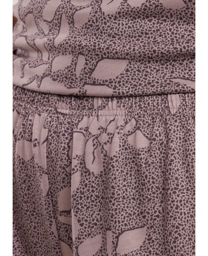 CLE LSET15-1181 Пижама жен. Миндаль, кофейный/коричневый