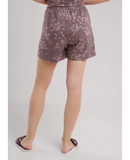 CLE LSET15-1181 Пижама жен. Миндаль, кофейный/коричневый