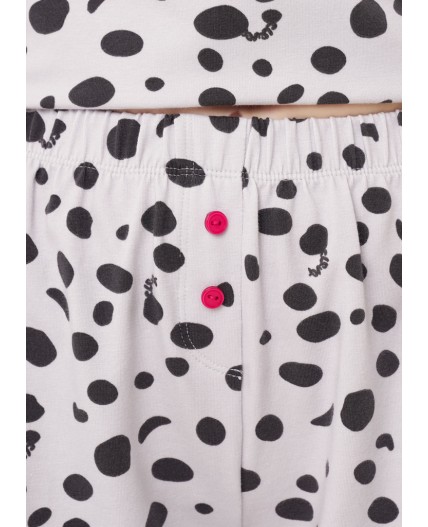 CLE LSET15-1187 Пижама жен., св.серый/т.серый