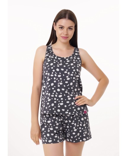 CLE LSET15-1187/1 Пижама жен., т.серый/св.серый