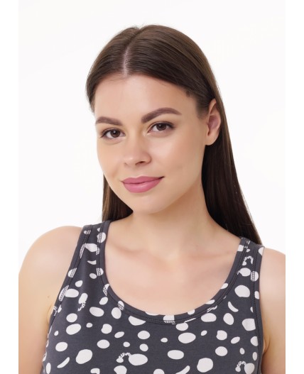 CLE LSET15-1187/1 Пижама жен., т.серый/св.серый