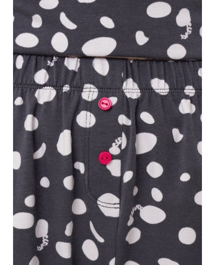 CLE LSET15-1187/1 Пижама жен., т.серый/св.серый