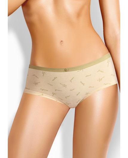 CLE SH1049 Трусы жен. Совушка, ванильный/хаки