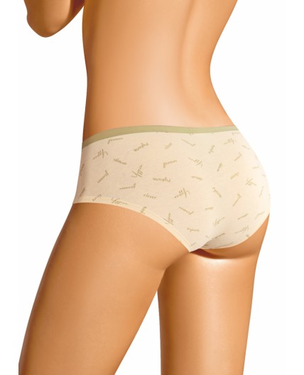 CLE SH1049 Трусы жен. Совушка, ванильный/хаки