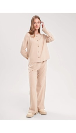 CLE Брюки жен. 157029/190ввэ, т.бежевый/св.бежевый