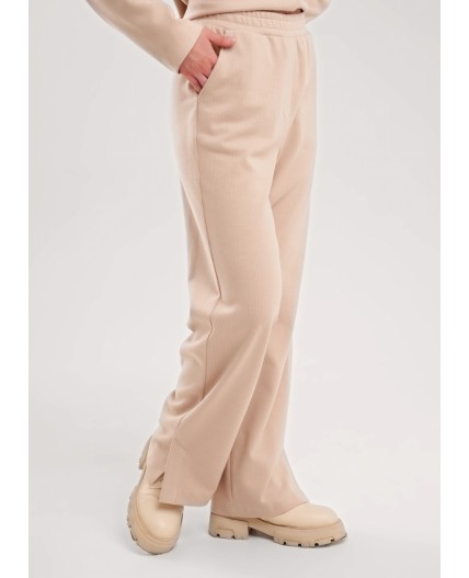 CLE Брюки жен. 157029/190ввэ, т.бежевый/св.бежевый