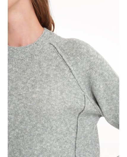 CLE Джемпер жен. 154485/188апх, меланж зелёный