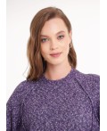 CLE Джемпер жен. 154485/188апх, меланж т.фиолетовый