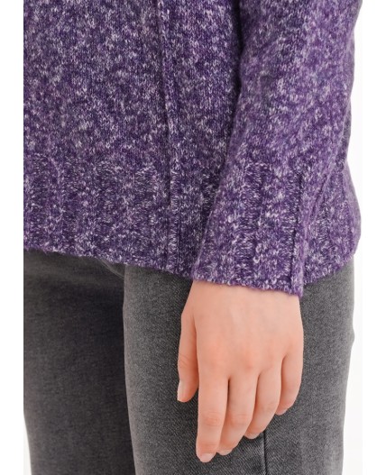 CLE Джемпер жен. 154485/188апх, меланж т.фиолетовый
