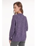 CLE Джемпер жен. 154485/188апх, меланж т.фиолетовый