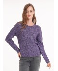 CLE Джемпер жен. 154494/188апх, меланж т.фиолетовый
