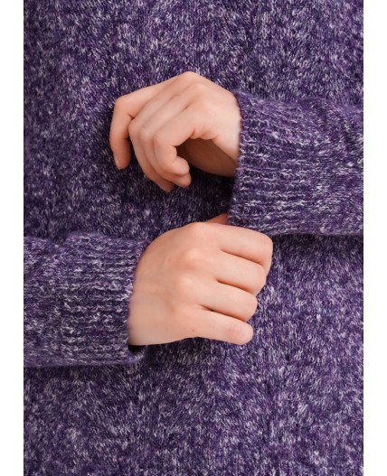 CLE Джемпер жен. 154494/188апх, меланж т.фиолетовый