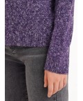 CLE Джемпер жен. 154494/188апх, меланж т.фиолетовый