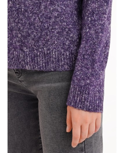 CLE Джемпер жен. 154494/188апх, меланж т.фиолетовый