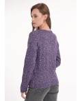 CLE Джемпер жен. 154494/188апх, меланж т.фиолетовый