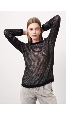 CLE Джемпер жен. 154535/186фэш, чёрный