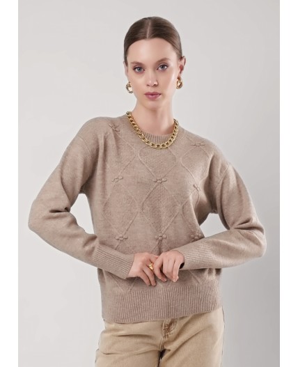 CLE Джемпер жен. 154555/185апэ, бежевый