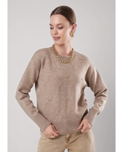 CLE Джемпер жен. 154555/185апэ, бежевый