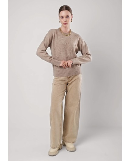 CLE Джемпер жен. 154555/185апэ, бежевый