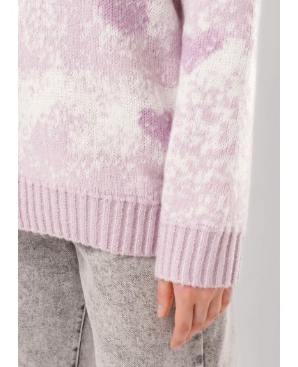 CLE Джемпер жен. 154576/191ап, св.розовый/молочный
