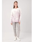 CLE Джемпер жен. 154576/191ап, св.розовый/молочный