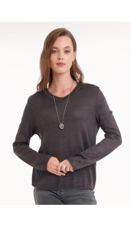 CLE Джемпер жен. 154579/187ап _1, т.серый